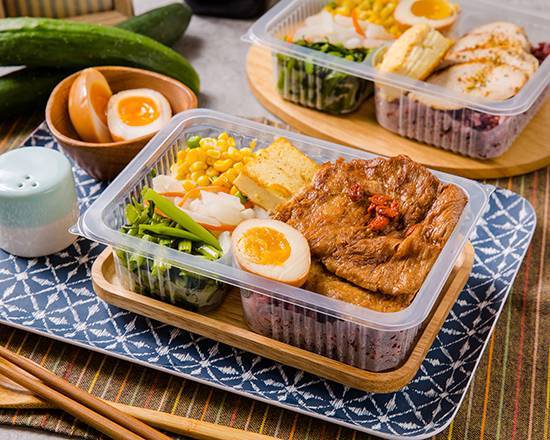 蔬食香樁豆包餐